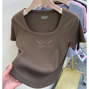 Camiseta Dama Marron