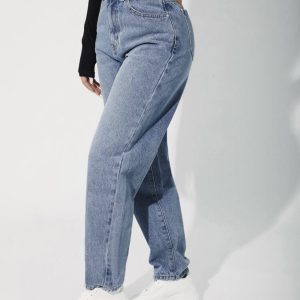 Jeans Ancho Dama cenizo